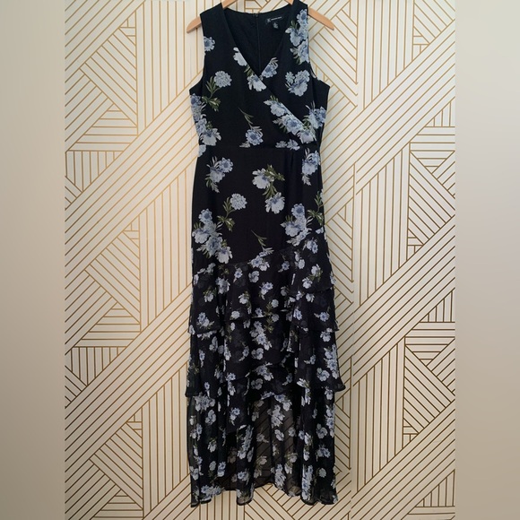INC International Concepts Floral Tiered layered layers Maxi crossover Dress 10 - Picture 5 of 14